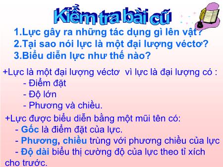 Bài giảng Khoa học tự nhiên Lớp 7 Sách Kết nối tri thức - Tiết 5, Bài 5: Sự cân bằng lực. Quán tính - Trường THCS Phùng Chí Kiên