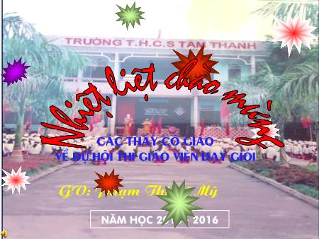 Bài giảng Tin học Lớp 7 - Bài 4: Sử dụng hàm để tính toán - Trường THCS Tam Thanh