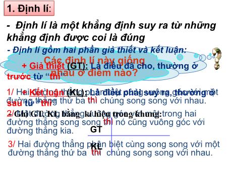 Bài giảng Toán Lớp 7 Sách Kết nối tru thức - Định lí 1