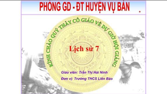 Kế hoạch bài dạy Lịch sử và Địa lí Lớp 7 Sách Kết nối tri thức - Nhà Hồ - Trường THCS Liên Bảo