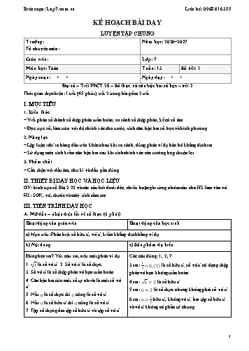 Giáo án Toán lớp 7 - Tuần 13 - Tích hợp năng lực số và AI năm học 2026-2027