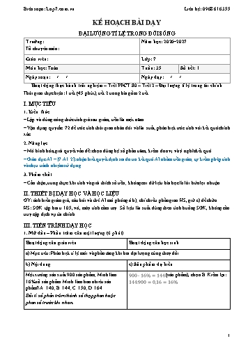 Giáo án Toán lớp 7 - Tuần 35 - Tích hợp năng lực số và AI năm học 2026-2027